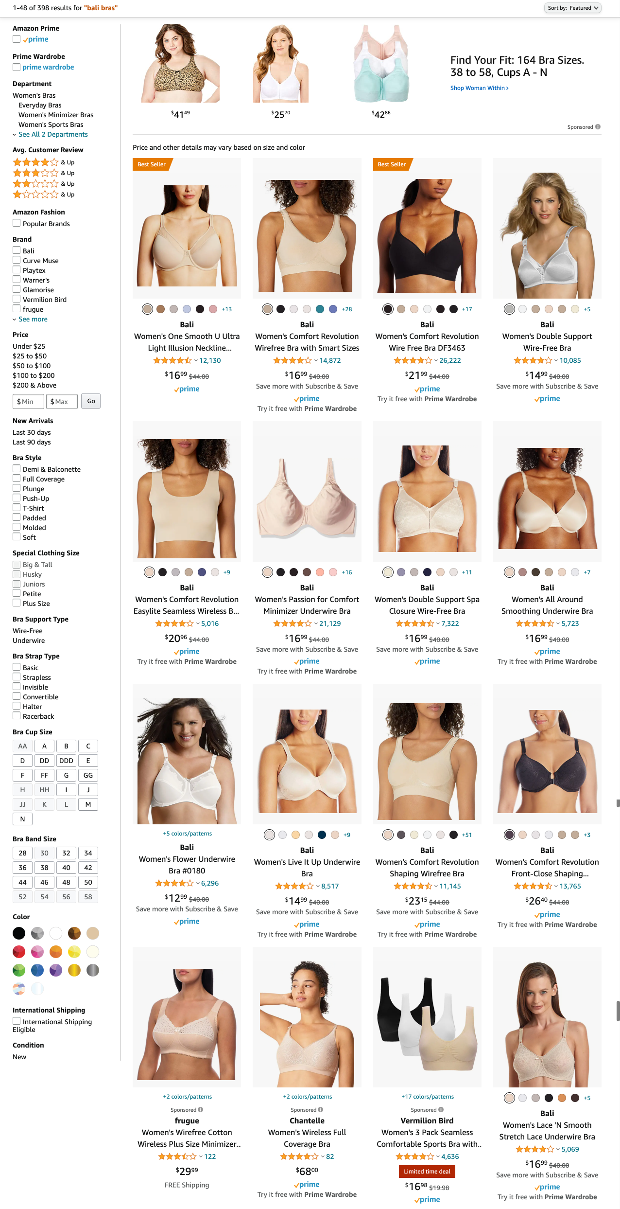 Bali Bras On Sale