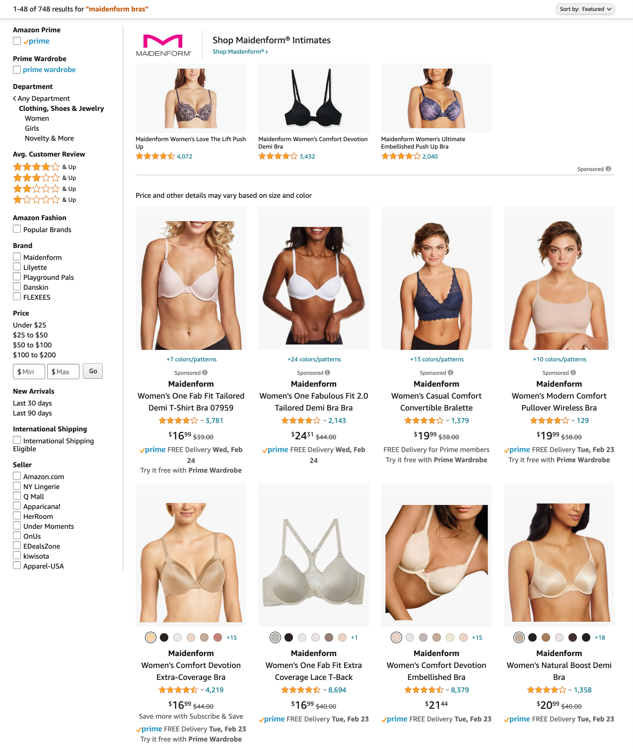 Maidenform Bras