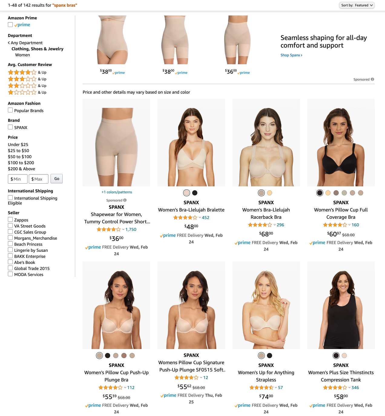 Spanx Bras