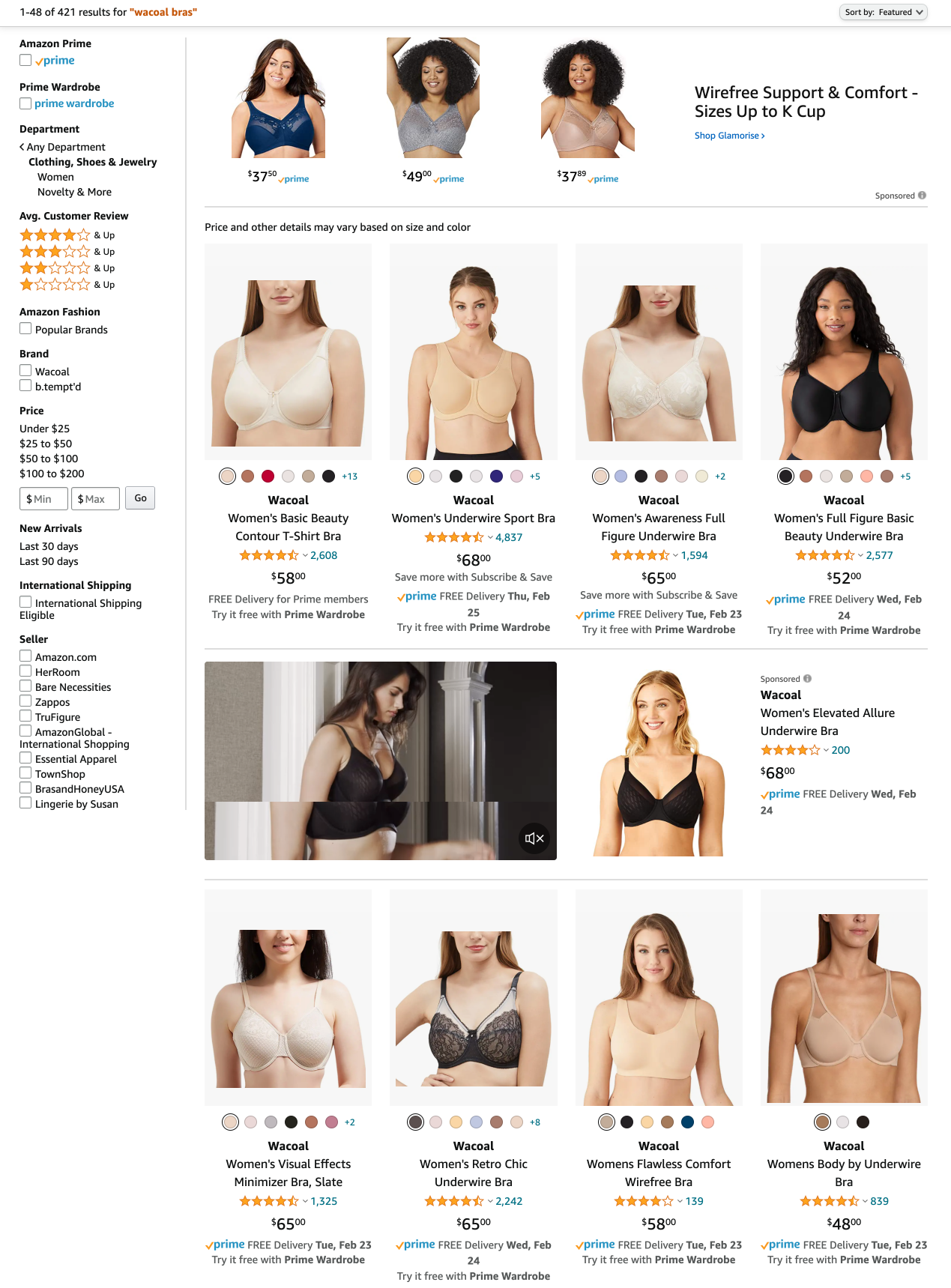 Wacoal Bras