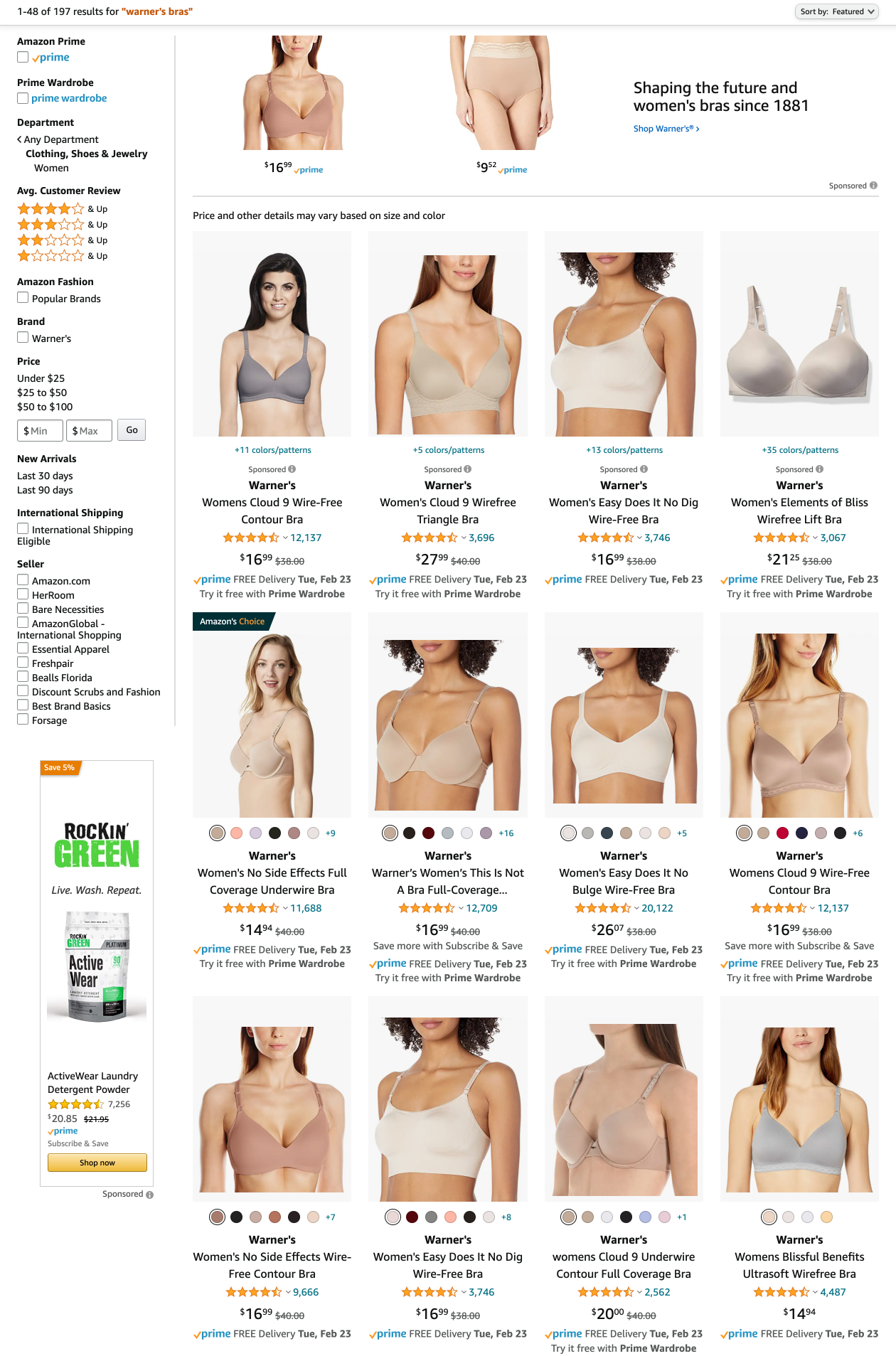 Warner's Bras